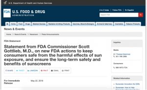 FDA公告被误读 外涂